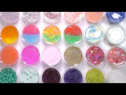 【ASMR】私の全てのスライムを混ぜる【音フェチ】MIXING ALL MY SLIMES【SlimeTube】