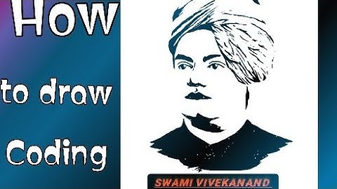 Swami Vivekanand || sketch drawing with python