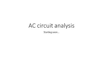 AC Circuit Analysis