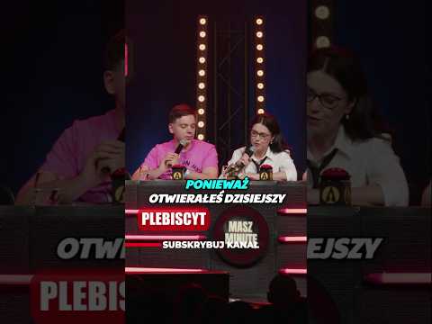 Czy Masz Minutę to plebiscyt? 😀 #standup #humor #shorts