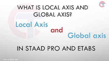Local axis and global axis in Staad pro and etabs (2020)| eciviltech