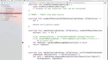 [iOS Swift입문] Meeting rooms 정렬2
