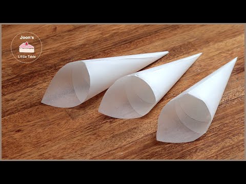 SubtitleHow to make a piping bag with baking paper paper foil