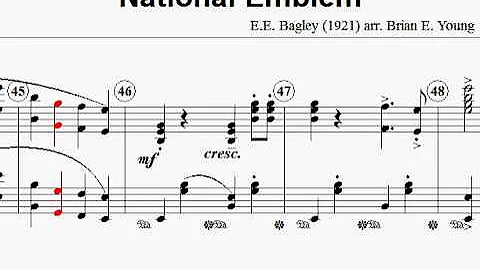 National Emblem - Piano transcription with sheet music