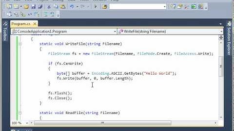 C# 19 - File Streams