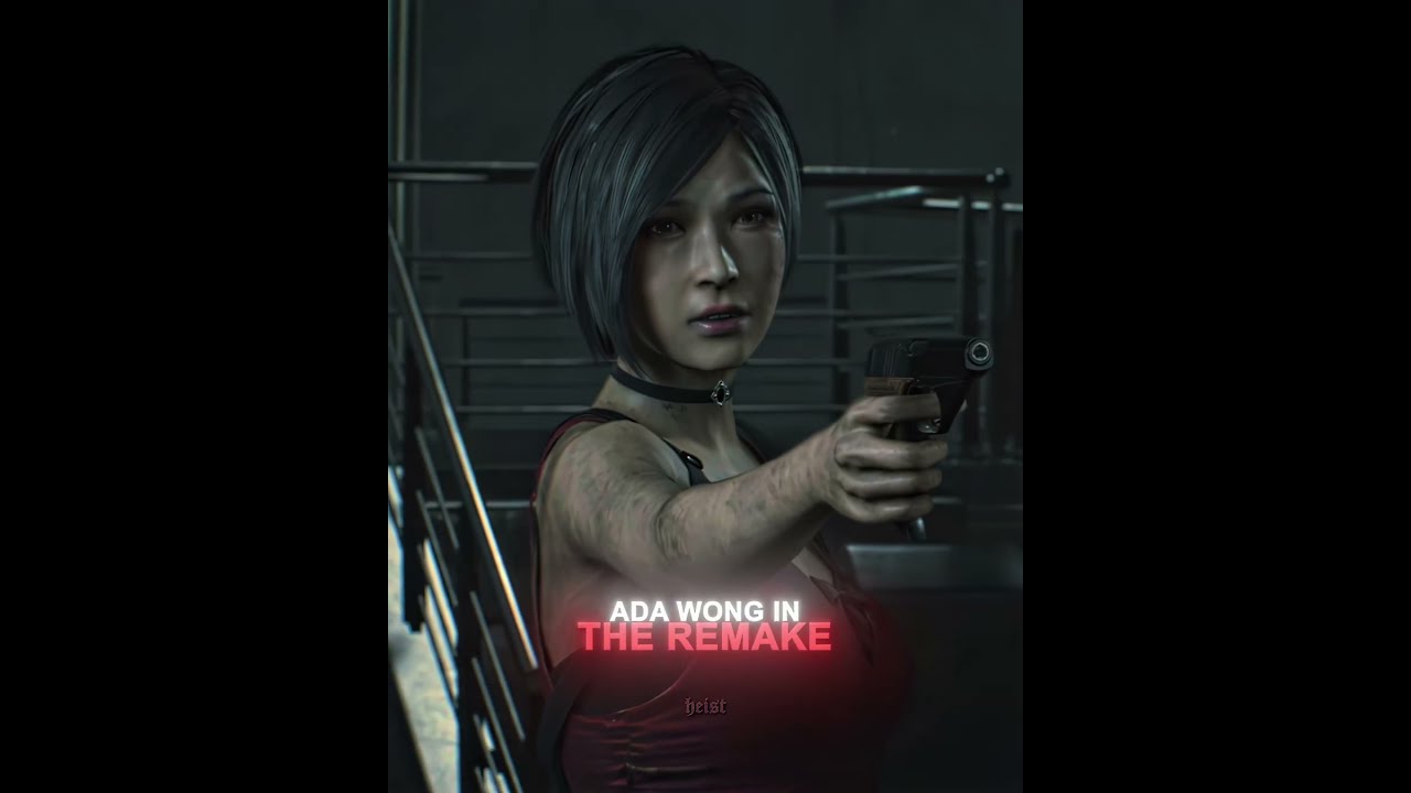 Ada Wong Original Vs Remake RE2 4K Resident Evil 2 Shorts