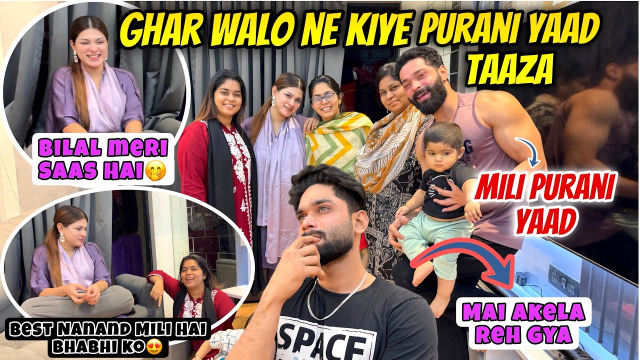 Bilal Bana Ayesha Ki Saas😳GharWalo Ne Kiye Purani Yaad Taaza🥹Bilal Akela Reh Gaya🥺@HudaDIYvlogs 