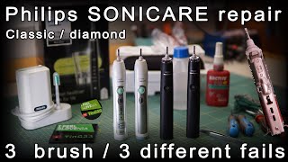 How to: Philips SONICARE Repair [3 brush / 3 different fails]