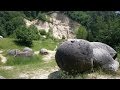 Peculiar stone spheres - Trovants, Romania