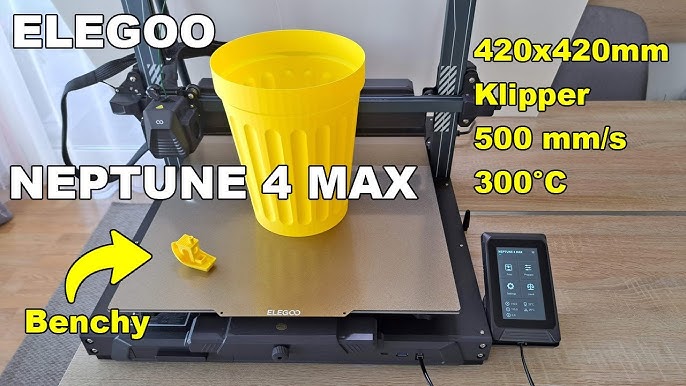ELEGOO Neptune 4 Max 3D Printer, 500mm/s High Speed Large FDM Printer with  High-Temp Nozzle, Auto Leveling and Direct Drive Extruder,  16.53x16.53x18.89 Inch Printing Size: : Industrial & Scientific