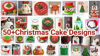 50+ Easy ,Simple Christmas Cake Decoration Ideas/Christmas Cake Designs/Merry Xmas 2023 cakes