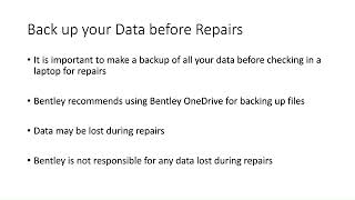 Getting your laptop repaired at Bentley
