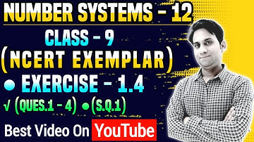 number system class 9 ncert exemplar | class 9 ncert exemplar maths | number sytems exemplar ex-1.4