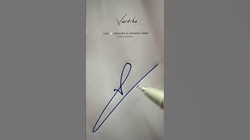 How to sign Vartika ? / stylish signature / name  #signature #vartika #namesignature #shorts