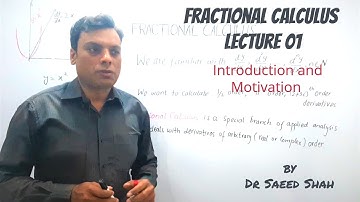 Fractional Calculus 01 Dr Saeed