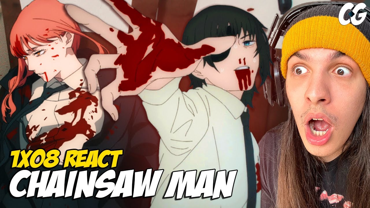 Chainsaw man react ep 1 temp 1  QUE ANIME! ESTOU EM CHOQUE COM ESSE  EPISÓDIO! 