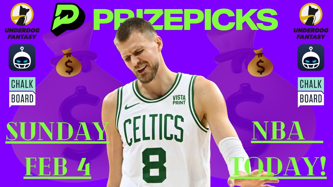 NBA PRIZEPICKS + UNDERDOG TODAY Sunday February 4 2024 BEST BASKETBALL PICK’EM PROPS