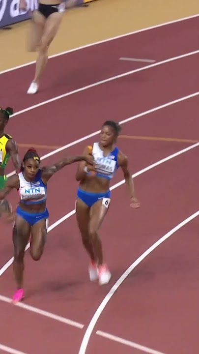 Sha'Carri anchors USA's 4x100 WORLD TITLE 🏃‍♀️🏃‍♀️🏃‍♀️🏃‍♀️🌎🥇