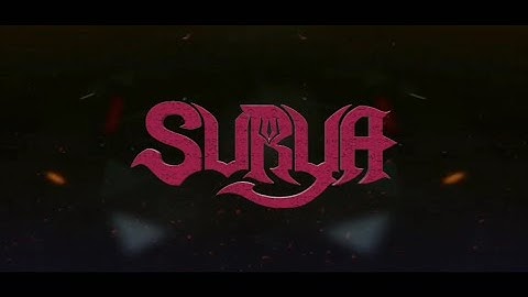 Bairavaa Font Title Intro Animation By Surya Tutorial Typography Coming Soon