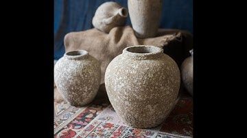 Bình hoa gốm Atlantis decor phòng khách TC5948