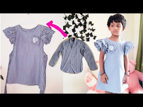 old shirt to baby dress