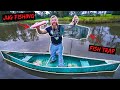 Backyard Pond Jug Fishing & Fish Trapping (Found Old Canoe!!)