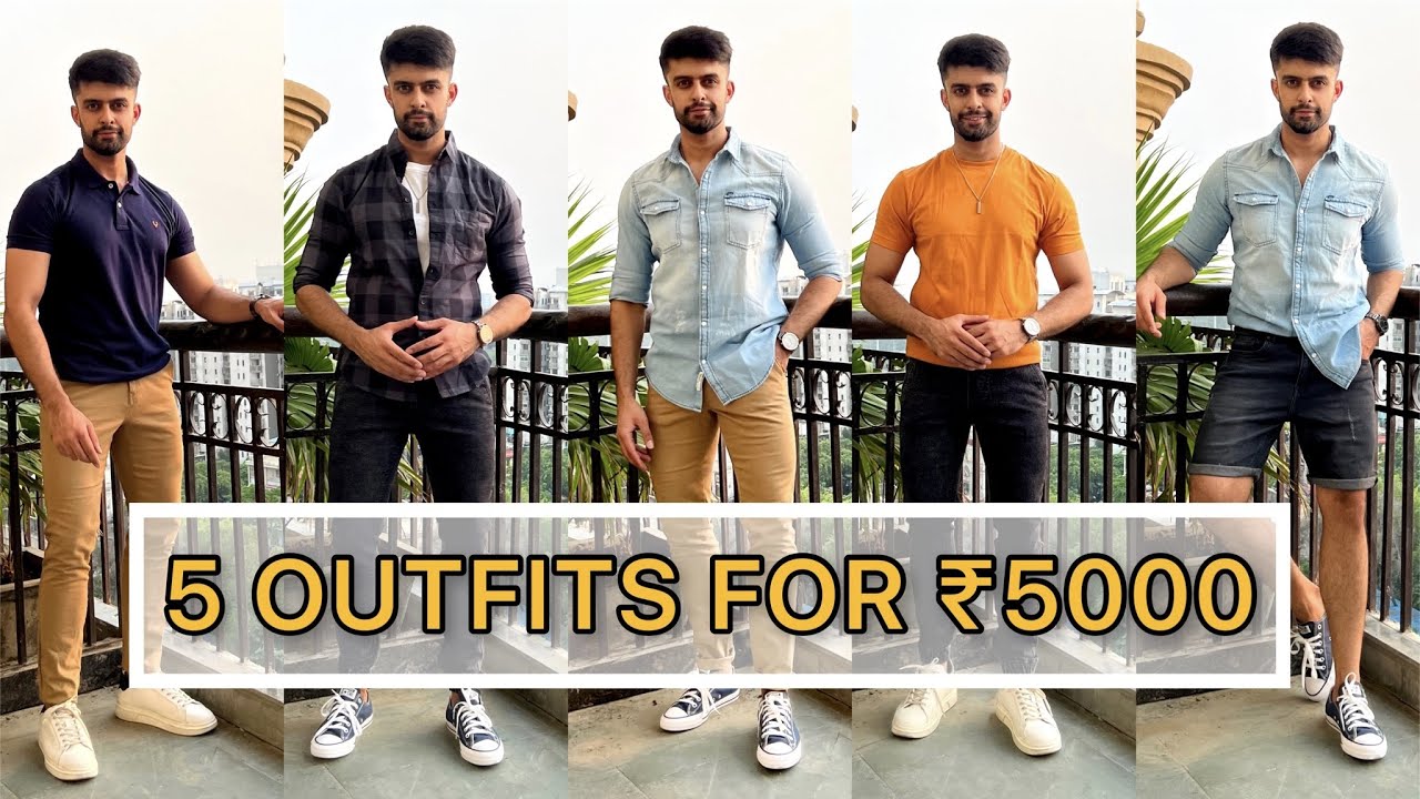 5 BUDGET OUTFITS UNDER 1000| BUDGET SHOPPING HAUL MEN - YouTube