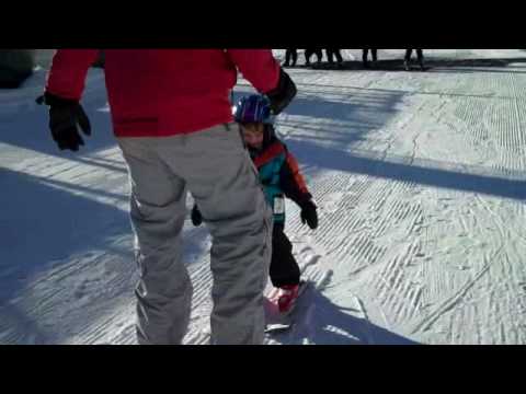 Ari's first ski lesson