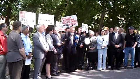 Jeff Gottlieb at Brinckerhoff Cemetery rally