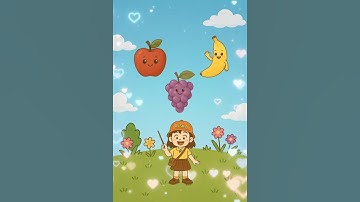 Learn Fruits and Colors with Riska 🍎🌈 | Fun Learning for Kids #Shorts #KidsLearning #LearnWithRiska