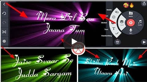 how to make colorful text lyrics in kinemaster kinemaster text lyrics editing 2023[ Aryan Tech].