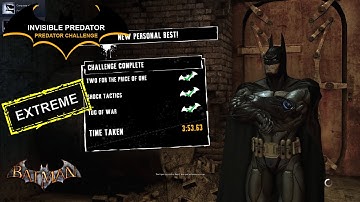 INVISIBLE PREDATOR (EXTREME) - BATMAN ARKHAM ASYLUM - PREDATOR CHALLENGE
