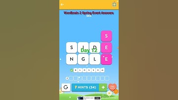 Wordbrain 2 Spring Event Day 12 Answers