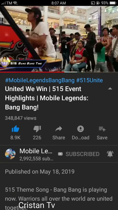 Thankyou for the exposure Mobile Legends Bang Bang - 515 Unite