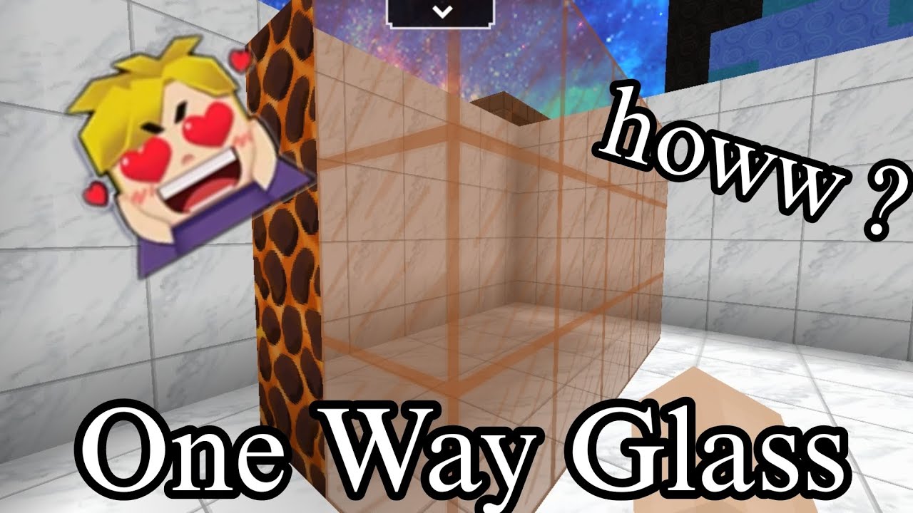 How to make one way glass in Skyblock BlockMango blockmango