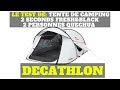 Le test de tente de camping 2 seconds  freshblack 2 personnes  quechua  decathlon