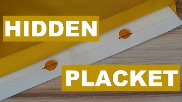 How to Sew a Hidden Button Placket - Easy Sewing Tutorial
