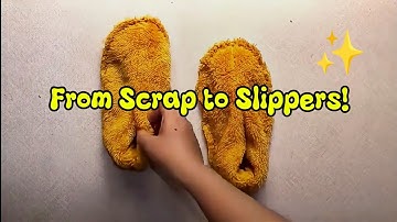From Scrap to Slippers: Easy DIY Cozy Fabric Slippers (No Sewing Needed!)