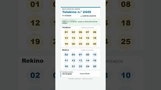 Telekino del 11 de octubre de 2026 | Sorteo 2449 #Shorts