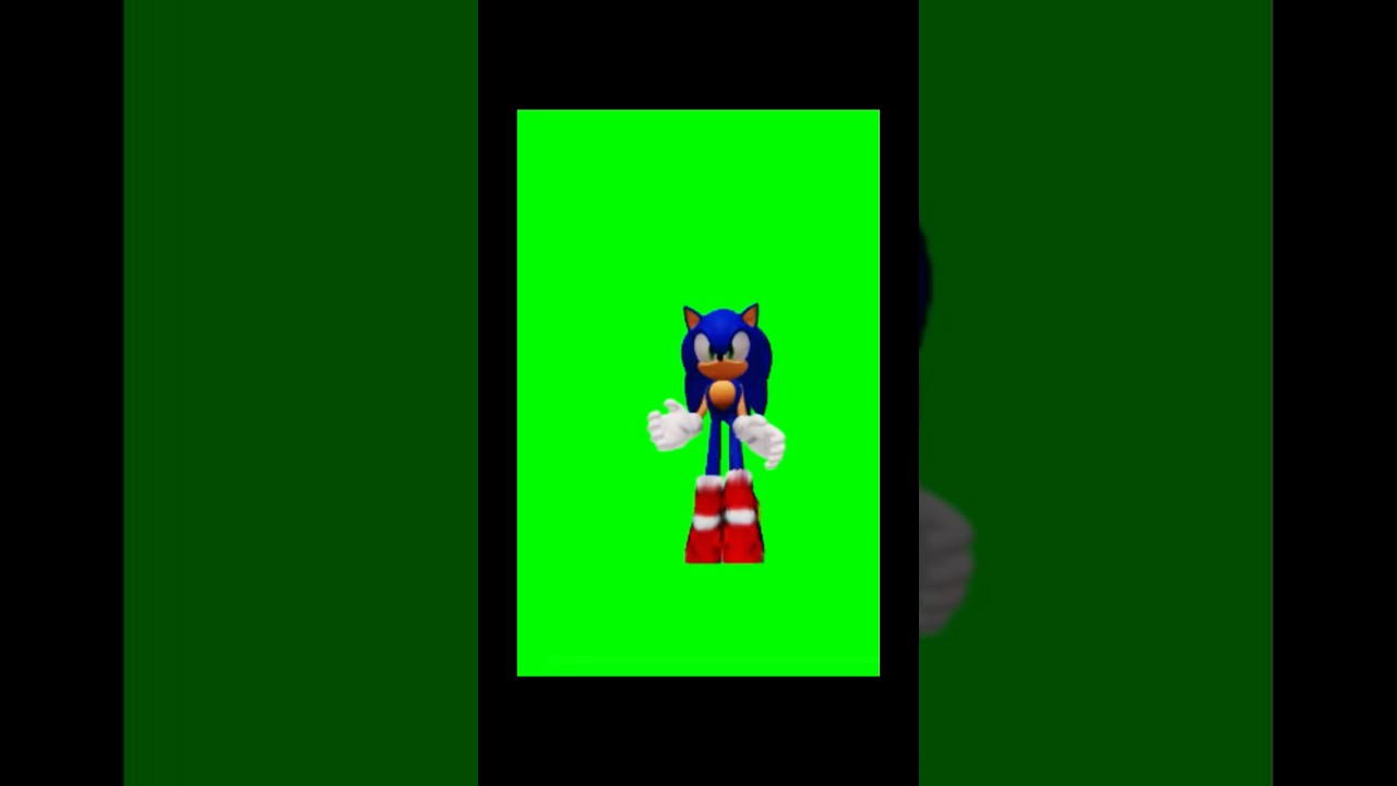 Sonic dancing with green screen 