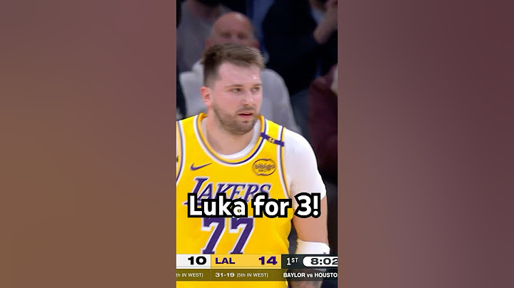 Luka’s first bucket as a Laker!