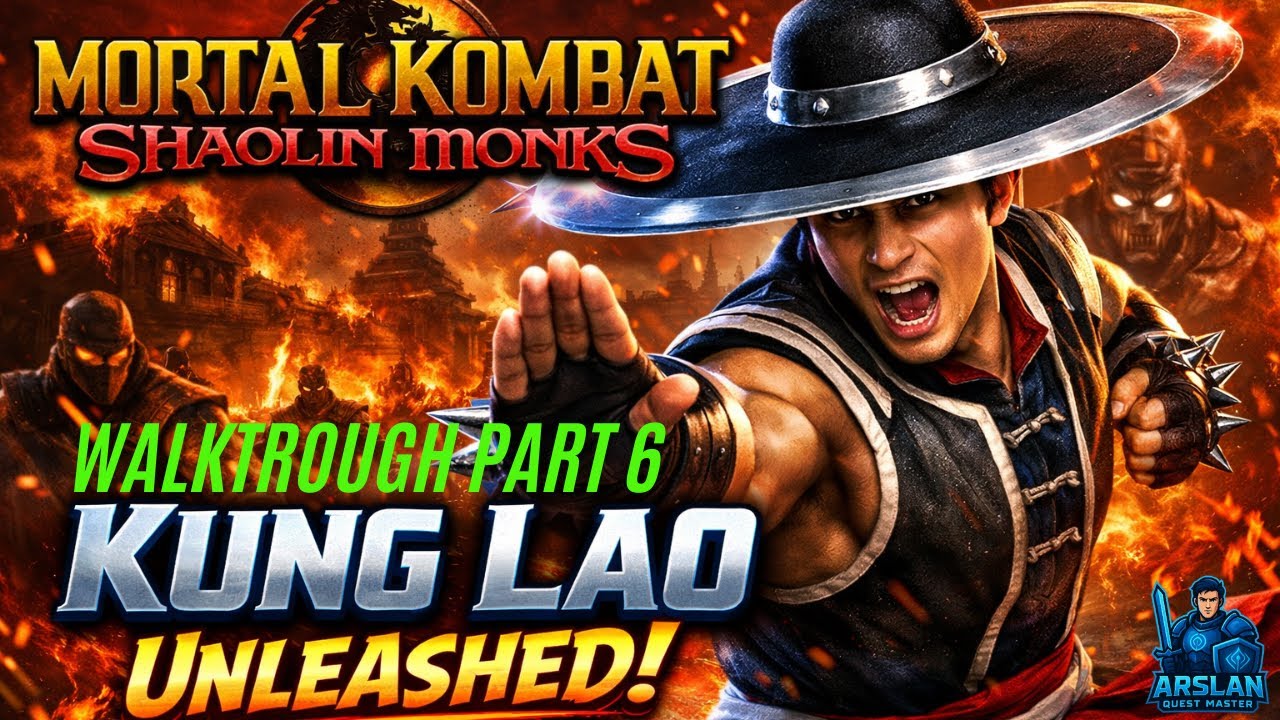 Kung Lao Walkthrough Part 6 ENDING – Mortal Kombat: Shaolin Monks (No Commentary)
