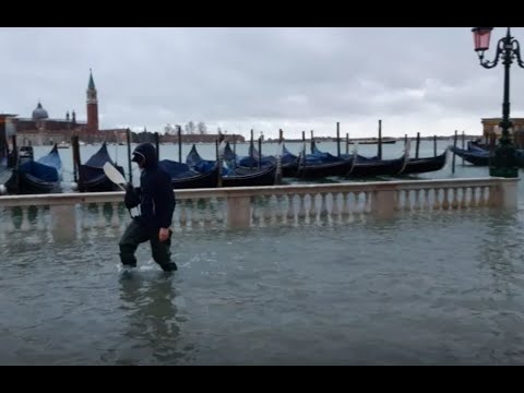 Главная площадь Венеции ушла под воду