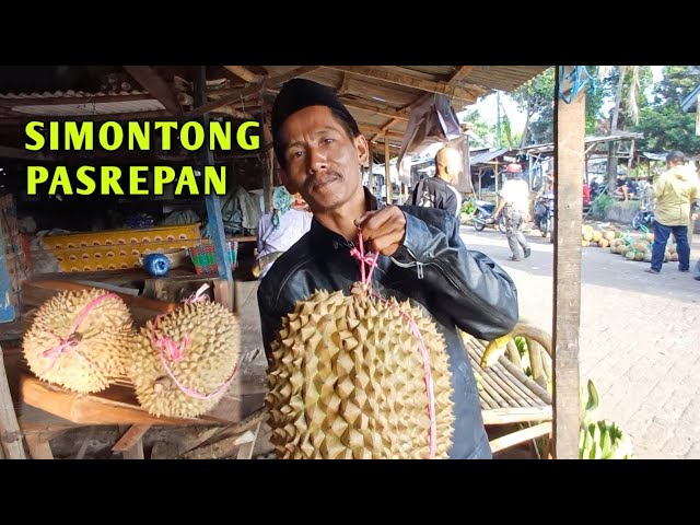 Stok dan harga Durian saat ini minggu pagi di PASAR PASREPAN pasuruan class=