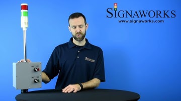 Battery Powered LED Andon Light - Signaworks