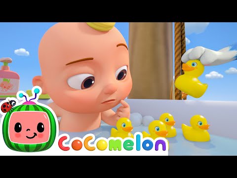 Bath Time THEIF 🫢 5 Little Ducks Bath Time 🛀 CoComelon JJ's Animal Time | Animal Songs