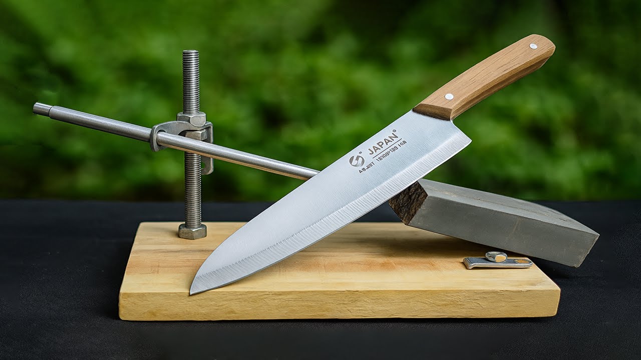 Knife like razor sharp in 1 minute! Best knife sharpener every home needs