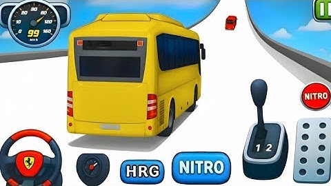 Crazy Bus Mega Ramp Impossible Racing - Bus Stunts Racing - Bus Simulator 3D - Android Gameplay