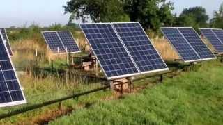 Solar Tracker,(4kw array) home-made with cheap components.