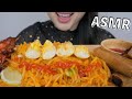 ASMR Filipino FOOD *Seafood Palabok, Pork Lumpia and BBQ Chicken Relaxing Eating Sounds | NE
